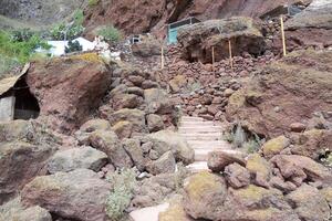 underbar hörn av gran kanaria, maspalomas, roque nublo, las palmas, puerto mogan, mirador del balkong, och playa de amadores foto