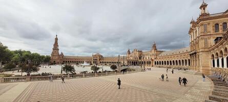 torg de espana, Spanien aquare, Sevilla, andalusien, spanien, april 2024 foto