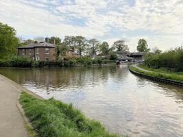 ellesemere i de Storbritannien på 5 Maj 2024 en se av de shropshire union kanal nära ellesmere foto