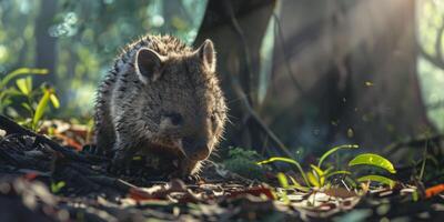 wombat i de skog vilda djur och växter foto