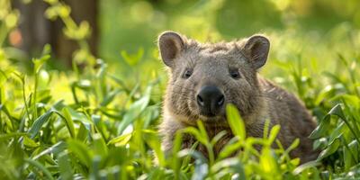 wombat i de skog vilda djur och växter foto