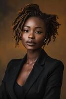 afrikansk amerikansk affärskvinna foto