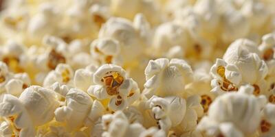 popcorn i en hink bio foto