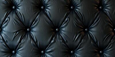 svart capiton läder textur foto