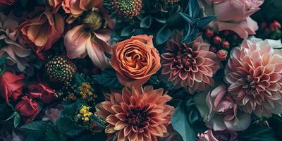 abstrakt botanisk blom bakgrund mönster foto