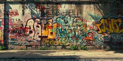 graffiti på de gata foto