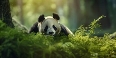 panda i de vild foto