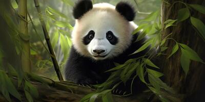 panda i de vild foto