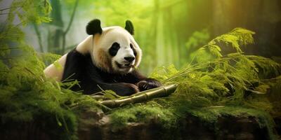 panda i de vild foto