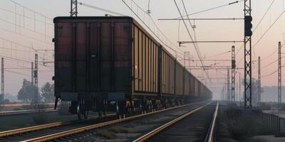 frakt tåg frakt leverans foto