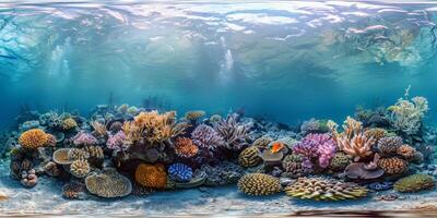 under vattnet värld koraller fisk foto