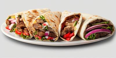 utsökt shawarma kebab foto