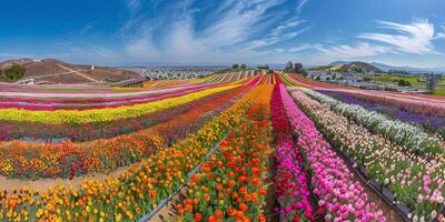 antenn se av blomning blommor foto