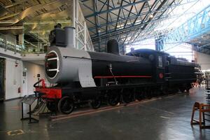 york i de Storbritannien på 30 Mars 2024. en se av en lokomotiv i de nationell järnväg museum foto