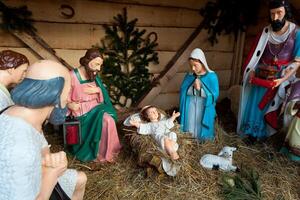 nativity scen, munich foto