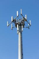 antenn för mobil telefoni nätverk signal. foto