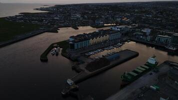 visningar av galway, irland förbi Drönare foto