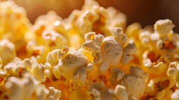 de lukt av nyligen poppade popcorn viftar genom de luft påminnelse gäster av gammaldags film teatrar foto
