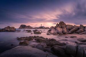 ke ga strand på mui nej, phan thiet, binh thuan, vietnam. ke ga cape eller fyr är de mest favorit destination för besökare till la gi, binh thuan provins. foto