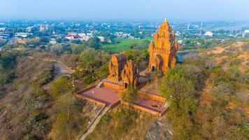 antenn se av cham torn, po klong garai, ninh thuan provins, vietnam. foto