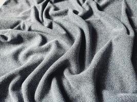 textur och bakgrund av grå sportkläder tyg fotboll t-shirt foto