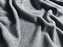 textur och bakgrund av grå sportkläder tyg fotboll t-shirt foto