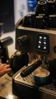 maskin för att göra cappuccino foto
