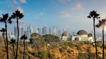 los angeles stadssilhuett stadsbild i ca foto