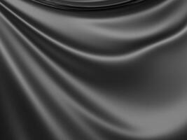 svart lyx tyg bakgrund med kopia utrymme foto