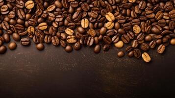 kaffe bönor koffein brun textur, ai foto