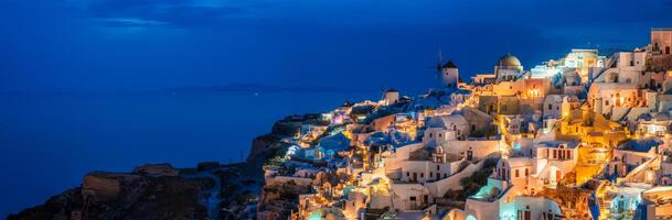 känd grekisk turist destination oia, grekland foto