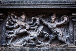 bas lättnad. brihadishwara tempel, tanjore foto