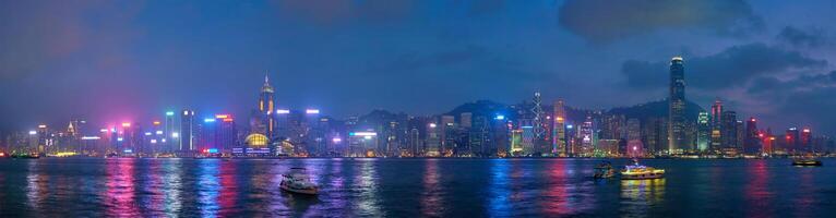 hong kong horisont. hong kong, Kina foto