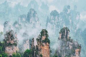 zhangjiajie berg, Kina foto