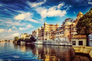 stadspalats. udaipur, Indien foto