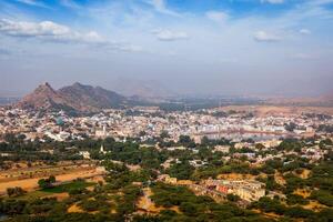 helig stad pushkar. rajasthan, Indien foto