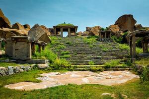 gammal ruiner i hampi, Indien foto