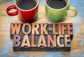 work life balans koncept foto