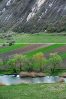 landskap med skön natur i de by i de republik av moldavien. Land liv. moldavien, en små Land med en stor hjärta i östra Europa. foto