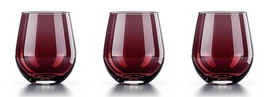 eleganta och elegant, detta uppsättning av klar glas vin glasögon ger en Rör av modern elegans till middag parter och vin provningar med deras raffinerad, minimalistisk se foto