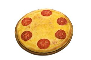 färsk, aptitlig pizza margarita foto