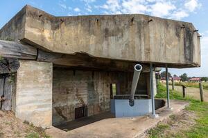 gammal krigstid bunkra. fort lytton, Brisbane, queensland, Australien. foto