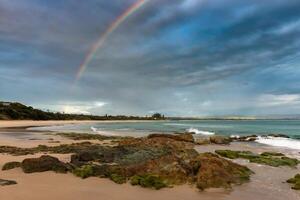 soluppgång på byron bukt, nsw, Australien foto