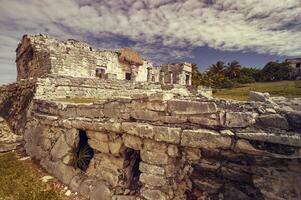 de magnifika ruinerna av Tulum foto