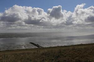 se över de vada hav från vlieland, nederländerna foto