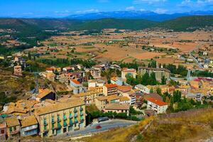 se från en slott av cardona, Spanien foto