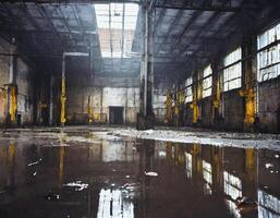 övergiven fabrik industriell ruiner foto