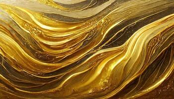 abstrakt guld och silver- glitter vattenfärg hand målning på papper foto