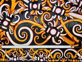 indonesiska kalimantan Dayak stam- batik bakgrund foto