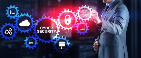 Cybersäkerhet. dataskydd nätverk sekretess koncept foto